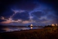 Shot of the lagoon of Stagnone, Marsala, Sicily