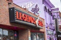 A shot of Legends Corner bar and Tootsies Orchid Lounge along Broadway street in Nashville Tennessee