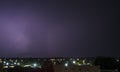 Shot of the lightning in the night sky. Nature Royalty Free Stock Photo