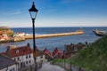 Whitby and the 199 steps Royalty Free Stock Photo