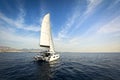 Luxury sailing catamaran sail the greek seas