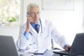 Male doctor making call Royalty Free Stock Photo