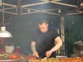 Manchester Street Food Vendor in Piccadilly Gardens