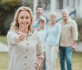 Theyre pretty great. Shot of a mature woman showing a thumbs up in the garden at home. Royalty Free Stock Photo