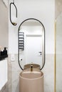 Shot of modern bathroom interior in apartment Royalty Free Stock Photo