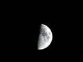 Shot of the moon and it`s craters Royalty Free Stock Photo