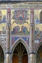 A shot of the mosaic panels at the St. Vitus Cathedral