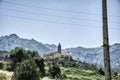 Corsican Mountains with Church Near Ajaccio - Corsica