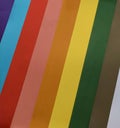 Shot of mutliple colour sheets Royalty Free Stock Photo