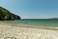 Shot of the ocean from the Keel beach on Achill Island, County Mayo, Ireland Royalty Free Stock Photo