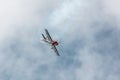 Stunt Plane - One side of the G Force Aeros little and large swooping down after stalling