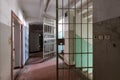 Shot of open bar doors in an old abandoned prison Royalty Free Stock Photo