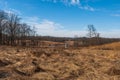 A shot of part of the battlefield in the Gettysburg National Military Park in Gettysburg, Pennsylvania, USA Royalty Free Stock Photo