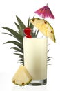 Shot of pineapple milkshake Royalty Free Stock Photo