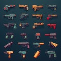 shot pistol weapon game ai generated