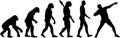 Shot put evolution Royalty Free Stock Photo