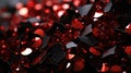 shot red and black confetti Royalty Free Stock Photo