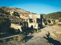 Shot of ruins of Montevecchio mining complex on Sardinia