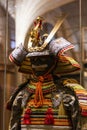 Shot of a samurai armour on display of the museum. Culture