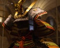 Shot of a samurai armour on display of the museum. Culture