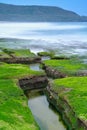 Laomei Green Reef - Taiwan North Coast seasonal features, shot in Shimen District, New Taipei, Taiwan. Royalty Free Stock Photo