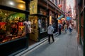 Shot of the shopping at Fan Tan Alley Avenue in Victoria, Canada