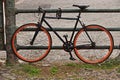 Old bycicle in the ex mattatoio of Rome Royalty Free Stock Photo