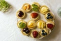 Shot of some Delicious Fruit Tartlets Royalty Free Stock Photo