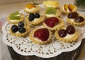 Shot of some Delicious Fruit Tartlets Royalty Free Stock Photo