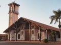 Shot of St Ignatius Cathedral in San Ignacio de Velasco, Bolivia - religion concept Royalty Free Stock Photo