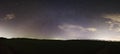 Starry night sky panorama with zodiacal light