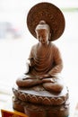 Meditating Buddha. Shot of a statue of a meditating Buddha. Royalty Free Stock Photo