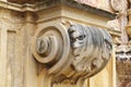 shot of stone carving from Monestir de Poblet