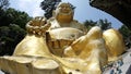 Stone statue of Buddha, deity, sacred animal and creature Royalty Free Stock Photo