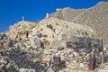 Ruins of Ancient Thera, Santorini, Greece Royalty Free Stock Photo