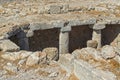 Ruins of Ancient Thera, Santorini, Greece Royalty Free Stock Photo