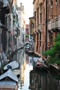 Venetian street with boats