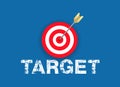 Shot at Target, Flat winner and success symbol design, vector design