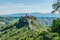 Shot of the town of Civita di Bagnoreggio in central Italy Royalty Free Stock Photo