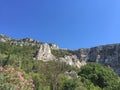 Shot of the unique cliffs on a sunny day in summer