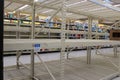 Walmart Super Store with empty Toilet Paper and Paper Towelshelves during Corona Virus Pandemic.