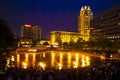 WaterFire Scape, Providence, Rhode Island Royalty Free Stock Photo