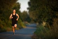 Shot of a young male athlete training Royalty Free Stock Photo