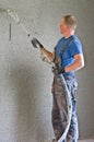 Shotcrete worker Royalty Free Stock Photo