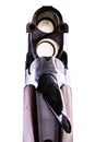 Shotgun breech closeup isolated