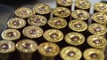 Shotgun cartridges Close-Up Shot of Shotgun Shells in Ammo Box