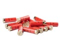 Shotgun cartridges isolated Royalty Free Stock Photo