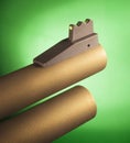 Shotgun fiber optic sight Royalty Free Stock Photo