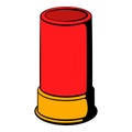 Shotgun shell icon, icon cartoon