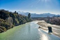 Lower Shotover River Coronet Peak Royalty Free Stock Photo